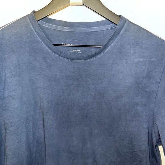 EVERLANE UNIFORM Navy Blue Organic Cotton Shirt-M - Picture 2 of 10